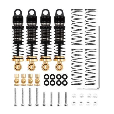 40mm Big Bore Shock Absorber Oil Damper 1/24 RC Crawler for Axial SCX24 for FMS FCX24M confident(Yellow)