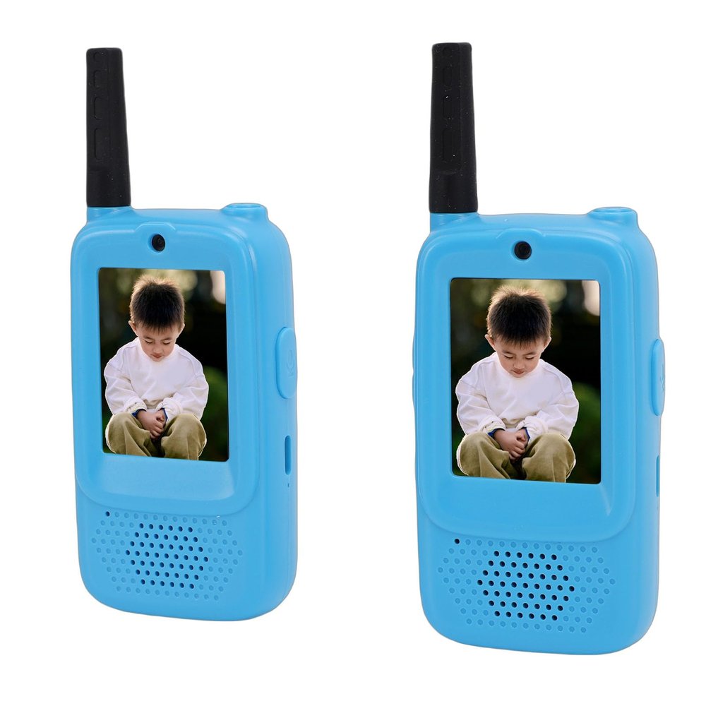 Heayzoki Video Walkie Talkies for Kids, Kids 2 Way Radios 1640.4ft Long Distance, 2.0 Inch Screen Rechargeable Wireless Video Intercom Toys for Family Games Outside Camping