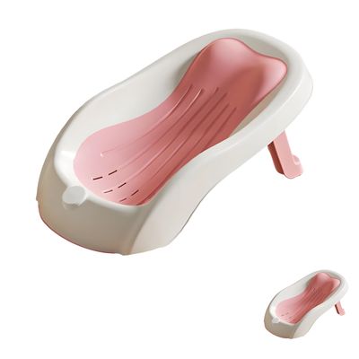 2026 New Multifunctional Infant Bath Basin, Lying Down Shower Tub for Home Use on Counters or Bathtubs, Quick Baby Buttock Washing Tool for Counter Sink Bathtub Daily Use Baby Butt Basin (Pink)