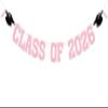 2026 Graduation Decorations - Pink Glitter Class of 2026 Banner, We are So Proud of You, Congrats Grad 2026, 2026 Graduation Party Decorations (Pre-Assembly) (Pink) view 1