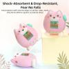 Protective Case Compatible with Tamagotchi Paradise, Cute Standing Dog Design with Button Caps & Anti-Lost Lanyard, Skin-Friendly (Blue) view 2