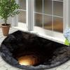 3D Optical Illusion Rug,Dog Gets Scared of 3D Carpet,2026 New Muti-Design Hole Rug,Funny Three-Dimensional Carpet to Prank with Secure Non-Slip,Easy Clean Doormat for Entrance view 1