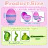 Binvin 18PCS 3D Printed Snake Toy, Easter Basket Stuffers Mini Mystery Crystal Egg Fidget Toy, 3D Printed Animals Unique Easter Basket Essentials for Kids,Party Favors for Kids 8-12 (18PCS-A) view 2