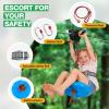 FAHKNS 120FT Zip Line Kit for Kids Adults: Up to 400LBS Quick Tighten Zipline for Backyard with Rust Proof Removable Trolley,Spring Brake,Height Adjustable Seat,Outdoor Kids Play Equipment view 3