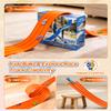 MATELOTI 3-Lane Flex Track 15 Ft Flex Race Car Track with 6 Toy Cars,Portable DIY Racetrack Compatible Diecast 1/64th Cars for Ages 3 Up,Birthday Gifts for Boys(Orange) view 4