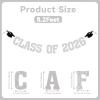 2026 Graduation Decorations - Silver Glitter Class of 2026 Banner, We are So Proud of You, Congrats Grad 2026, 2026 Graduation Party Decorations (Pre-Assembly) (Silver) view 3