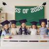 2026 Graduation Decorations - Silver Glitter Class of 2026 Banner, We are So Proud of You, Congrats Grad 2026, 2026 Graduation Party Decorations (Pre-Assembly) (Silver) view 4