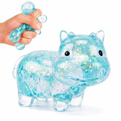 1Pcs Blue Cow Squishy Stress Balls for Adults Sensory Animal Squishies