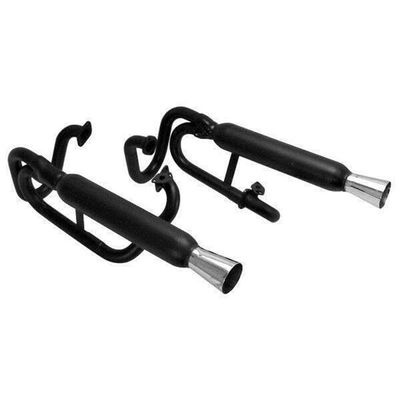 for Empi 3373 Black Buggy for Dual Exhaust System for Vw for Baja Bug for Manx Buggy for Vw for Trike