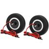 65mm Rubber Tires Wheel Brake System, RC Airplane Assembly Brake System, Remote Control Adjustable Brake with 4mm Axle Shaft, Premium Rubber Material for High Wear Resistance and C view 4