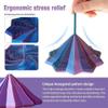 3D Star Fidget Toy,3D Printed Fidget Toys with Handle, Fidget Star Dual Motion Sensory Toy , Color-Changing Spiral for Stress Relief and Focus, Gift for ADHD and Office Desk (Blue) view 4