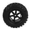 4PCS 1.9in Tire Wheel Hub Rubber Strong Grip Pattern Red Frame 6 Holes Shock RC Car Part for Axial 1/10 RC Crawler view 3