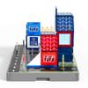 CUBEER 70PCS Police Station Magnetic Tiles Set, Magnet Tiles Building Blocks for Kids,STEM City Police Toys Gifts for Boys 3-5 4-8-12 view 3