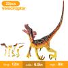8Pack Dinosaur Building Toys for 3 4 5 6 7 8 Year Old Kids,Slot-Assembly Realistic Dinosaur Building Blocks with Easter Egg for Easter Basket Stuffers,Valentine's Day,Easter Gifts for Girls,Boys view 3