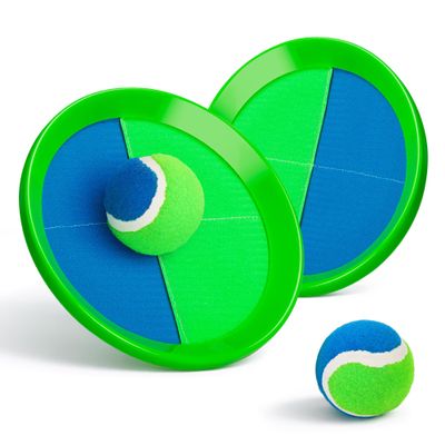 TEILLNET Toss and Catch Ball Set Upgraded - Kids Toys Beach Toys Baseball Games - Sturdy & Water-Resistant for Outdoor Pool Yard Games - Classic Gift for Boys Girls 3 4 5 6 7 8 9 10 11 12+ Years