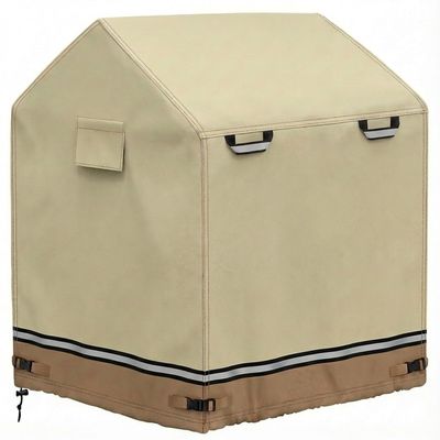 Deosk Outdoor Playhouse Cover Waterproof Wooden Playhouse Covers For Kids Play Houses Outside 420D Heavy Duty Oxford Fabric 57"*57"*63"(khaki)