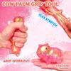 1Pcs Red Glitter Cow Squishy Stress Ball Hand Exercisers for Strength view 3
