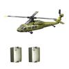 ConGamefun UH-60 RC Helicopter, 2.4G 5CH Flybarless Scale RC Military Helicopter Model with Barometric Altitude Hold, Optical Flow Positioning, One-Key Inverted Flight for Beginners (RTF/Green) view 1