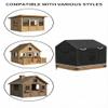 Deosk 57"*57"*63" Playhouse Cover for Kids Outdoor Playhouse Waterproof Kids Play Houses Covers Outside 420D Heavy Duty Oxford Fabric (Black) view 3