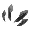 GOTOTOP Bumper Fin Replacement, Rubber Material Bumper Spoiler Lip with Splitter Canards for Vehicles (Glossy Black) view 2