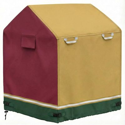 Deosk Outdoor Playhouse Cover Waterproof Wooden Playhouse Covers For Kids Play Houses Outside 420D Heavy Duty Oxford Fabric 57"*57"*63"(Multicolor)