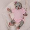 16-Inch Avatar Toys Reborn Baby Soft Vinyl Cloth Body Doll Unique Patterned Realistic Newborn Doll with Real Like Flexible 3D Skin & Visible Vein Texture, Pink Outfit Avatar Figures for Kids 3+ view 1