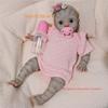 16-Inch Avatar Toys Reborn Baby Soft Vinyl Cloth Body Doll Unique Patterned Realistic Newborn Doll with Real Like Flexible 3D Skin & Visible Vein Texture, Pink Outfit Avatar Figures for Kids 3+ view 2