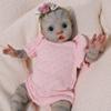 16-Inch Avatar Toys Reborn Baby Soft Vinyl Cloth Body Doll Unique Patterned Realistic Newborn Doll with Real Like Flexible 3D Skin & Visible Vein Texture, Pink Outfit Avatar Figures for Kids 3+ view 4