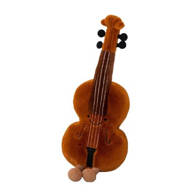 15inch Rock Star Guitar Plush Toy - Soft Stuffed Musical Instrument Throw Pillow, Cute Music-Themed Decor for Home, Bedroom, Festival Gift (Violin)