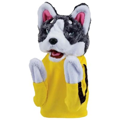 Dog Hand Puppet Kung Fu Husky Soft Soundable Boxing Hand Interactive Washable Plush Battle Boxing Husky Toys for Toddlers, Puppets for Kids