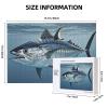 Puzzles 500 Pieces Bluefin Tuna Thunnus Jigsaw Puzzles Wooden Photo Puzzle for Adults Personalized Picture Puzzle Classic Jigsaw Puzzle for Family Wedding Birthday Valentine's Day Gifts 15.7 x 11 Inch view 2