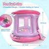 WEEINJOY Bounce House,Ball Pit for Toddlers, Inflatable Bouncy House with Pump,Indoor&Outdoor Baby Bouncer Play Yard with Safety Net,30 Pit Ball,Mini Bubble Bounce House for 2 Toddlers 1-3 view 3