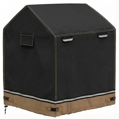 Deosk Outdoor Playhouse Cover Waterproof Wooden Playhouse Covers For Kids Play Houses Outside 420D Heavy Duty Oxford Fabric 57"*57"*63"(Black)