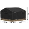 Deosk Outdoor Playhouse Cover Waterproof Wooden Playhouse Covers For Kids Play Houses Outside 420D Heavy Duty Oxford Fabric 57"*57"*63"(Black) view 4