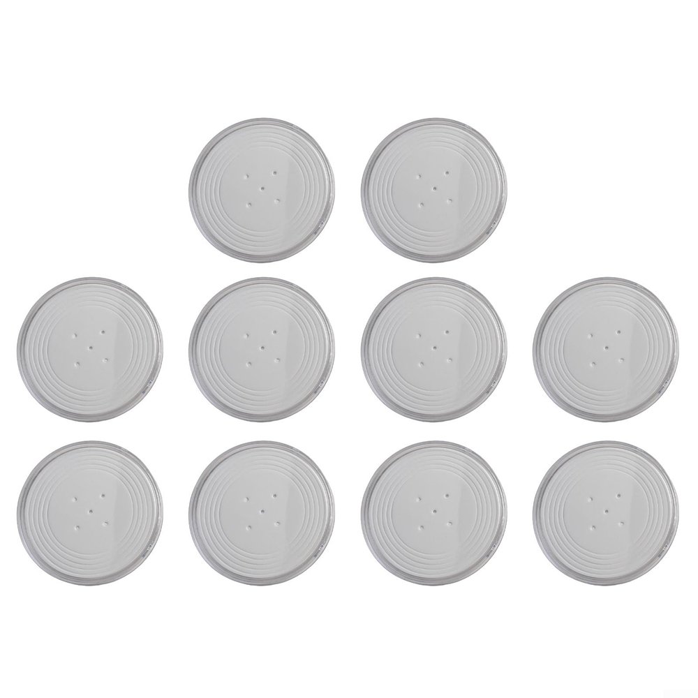 10 Pack 2.76-Inch Transparent Plastic Coin Capsules with Multiple Foam Ring Inserts, Round Storage Holders for Collectors to Organize and Protect Commemorative Coin(4)