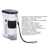 2.0 Inch Microscope for Kids with LED Light, Handheld Digital Microscope Portable Microscope, 800X HD 1080P Magnification for Science Lab Education, Pocket Microscope with Adjustab view 2