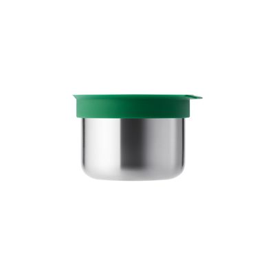 Mommy Great Stainless Steel Toddler Feeding Bowl with Flip-To-Suction Lid, Airtight & Microwave Safe with Steam Vent, 12+ Months (Green (Mommy Great), Medium (12 fl oz))