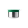 Mommy Great Stainless Steel Toddler Feeding Bowl with Flip-To-Suction Lid, Airtight & Microwave Safe with Steam Vent, 12+ Months (Green (Mommy Great), Medium (12 fl oz)) view 1