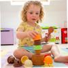 Bemonew Ice Cream Toy, Educational Ice Cream Play Set with 2 Scoops & Base, Preschool Learning Activities, Montessori Toys for Kids 3+ Year Old view 2