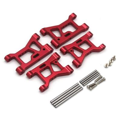 For WLtoys 184016 1/18 Front And Rear Hem Arm Remote Control Cars Parts RC Metal Upgrade Model Accessory Assemble Rc Models Accessories(Red)