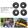 4pcs 1/10 RC Crawler Tire Wear Good Grip Anti Slip RC Rubber Wheel Tyre Set for SCX10 view 2