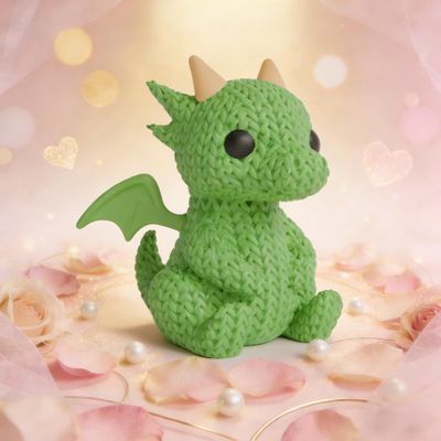 3D Printed Animals, Knitted Dragon for Mother's Day, 3D Printed Desktop Ornament, 3D Animals Decor for Living Room Tabletop Creative Home Decoration Exquisite Craft Gift ,Collectibles for Adults