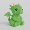 3D Printed Animals, Knitted Dragon for Mother's Day, 3D Printed Desktop Ornament, 3D Animals Decor for Living Room Tabletop Creative Home Decoration Exquisite Craft Gift ,Collectibles for Adults view 3