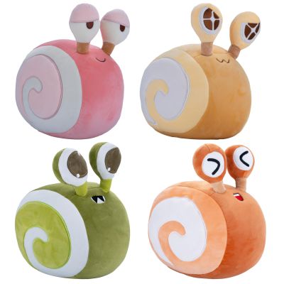 AIXINI 4 Pack Soft Snail Plush Toys Set - Multicolor Cartoon Pillows for Stress Relief, Cute Stuffed Animals for Kids & Adults, Home Decor Gift in Pink, Orange, Green, Yellow (Four-in-one)