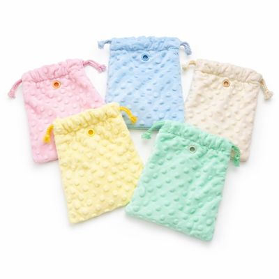 MIXIUJIEN Sugar Glider Sleeping Pouch, Plush Drawstring Pouch Set, Soft Breathable Cage Bed for Sugar Gliders, 5-Pack