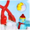 Jcasbdn Snowball Toys 3PCS/Set Snowman Heart Duck Snowball Maker Cute Snow Molds Winter Shaper Molds Funny Clip Tongs for Outdoor Play Fight Games view 2