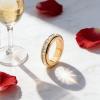 2026 New Sparkling Spinning Ring, Titanium Steel Spinner Ring, Relieves Anxiety, Symbolizes Vows & Luck, Waterproof & Fade-Resistant (white,7) view 4