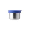 Mommy Great Stainless Steel Toddler Feeding Bowl with Flip-To-Suction Lid, Airtight & Microwave Safe with Steam Vent, 12+ Months (Blue (Blueberry), Medium (12 fl oz)) view 1