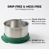 Mommy Great Stainless Steel Toddler Feeding Bowl with Flip-To-Suction Lid, Airtight & Microwave Safe with Steam Vent, 12+ Months (Blue (Blueberry), Medium (12 fl oz)) view 4