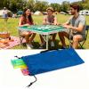 Drawstring Mahjong Pouch Set, Protective Rack Bag, Carrying Bags for Travel Game Party Home Club Tournament, Lightweight Mahjong Storage Bag for Family Gathering, Mahjongs Rack Portable Use view 4